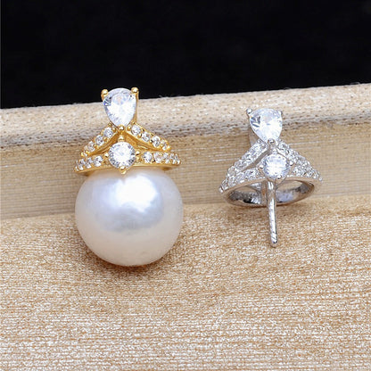 Luxury Women Pearl Pendant Setting DIY