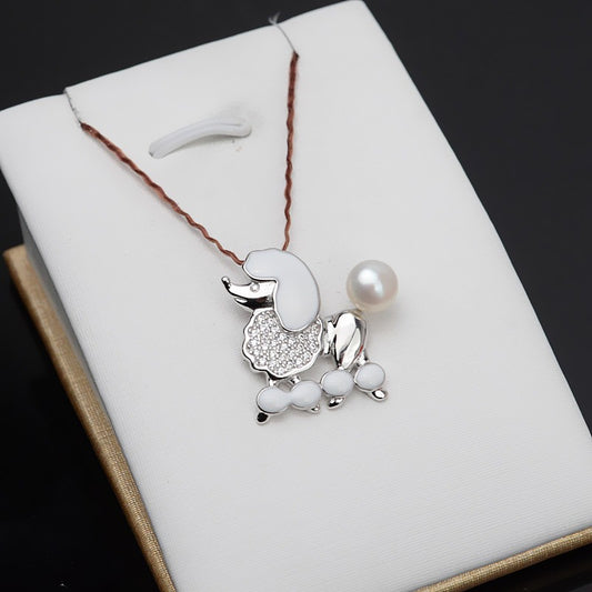 Lovely Puppy Pearl Pendant Setting