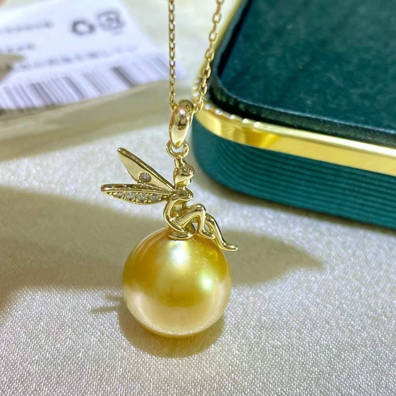 S925 Sterling Silver Angel Pearl Pendant Setting