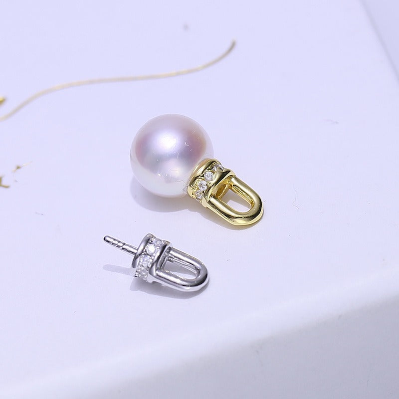 Silver Women Daily Pearl Pendant Setting