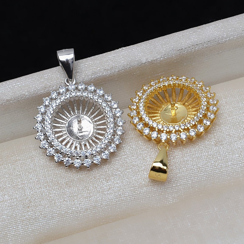 Factory Price Sunflower Pearl Pendant Setting