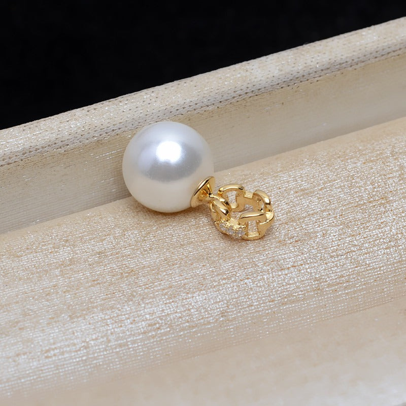 Wholesale Women Silver Pearl Pendant DIY