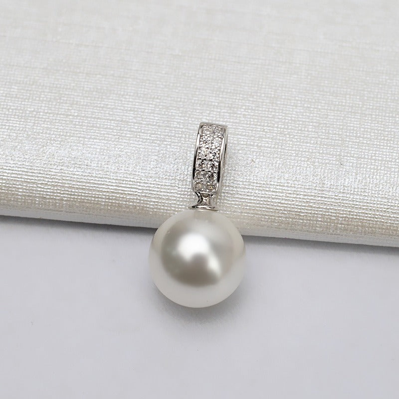 Wholesale S925 Silver CZ Pearl Pendant Setting