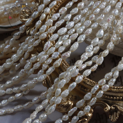 Ripple baroque pearl strands