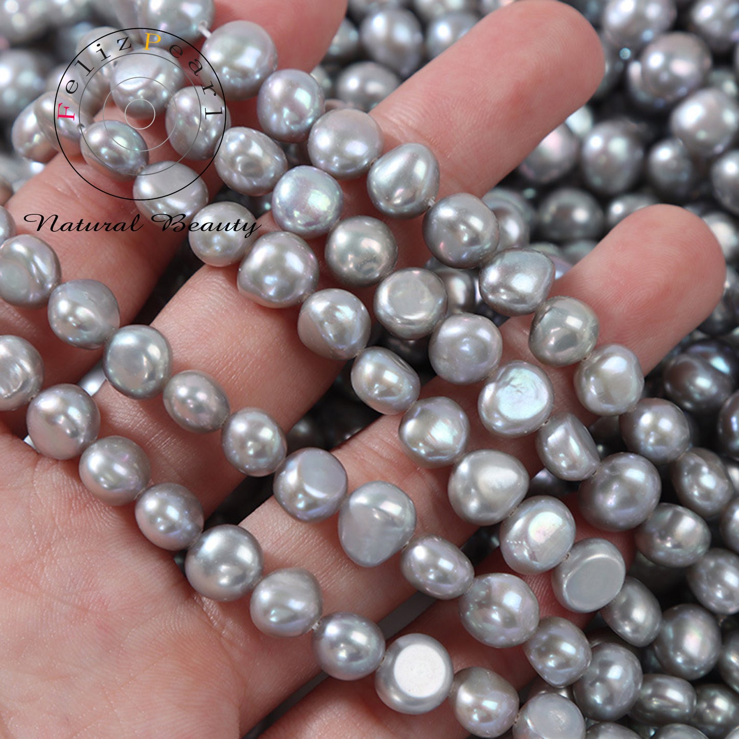 grey pearl strands