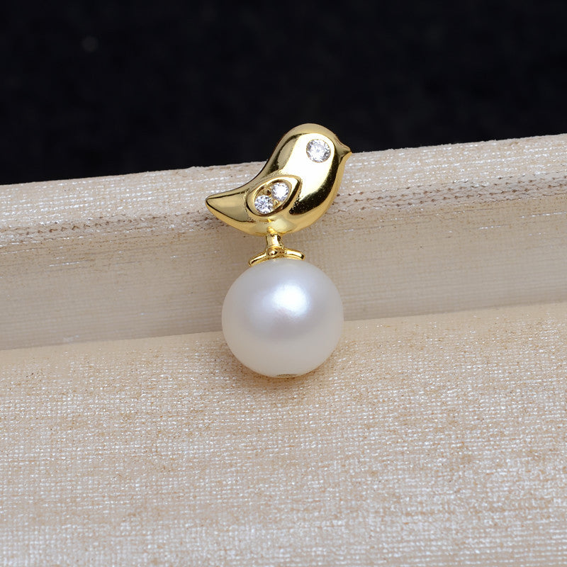 Silver Little Bird Pearl Pendant Setting-Feliz Pearl - Feliz Pearl 