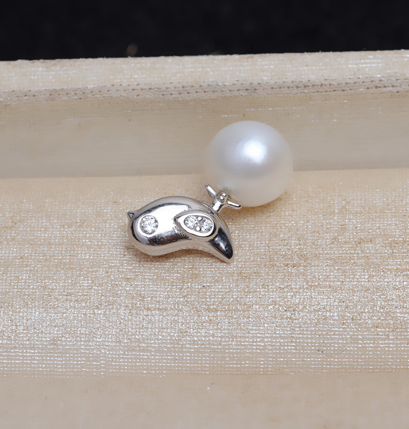 Silver Little Bird Pearl Pendant Setting-Feliz Pearl - Feliz Pearl 