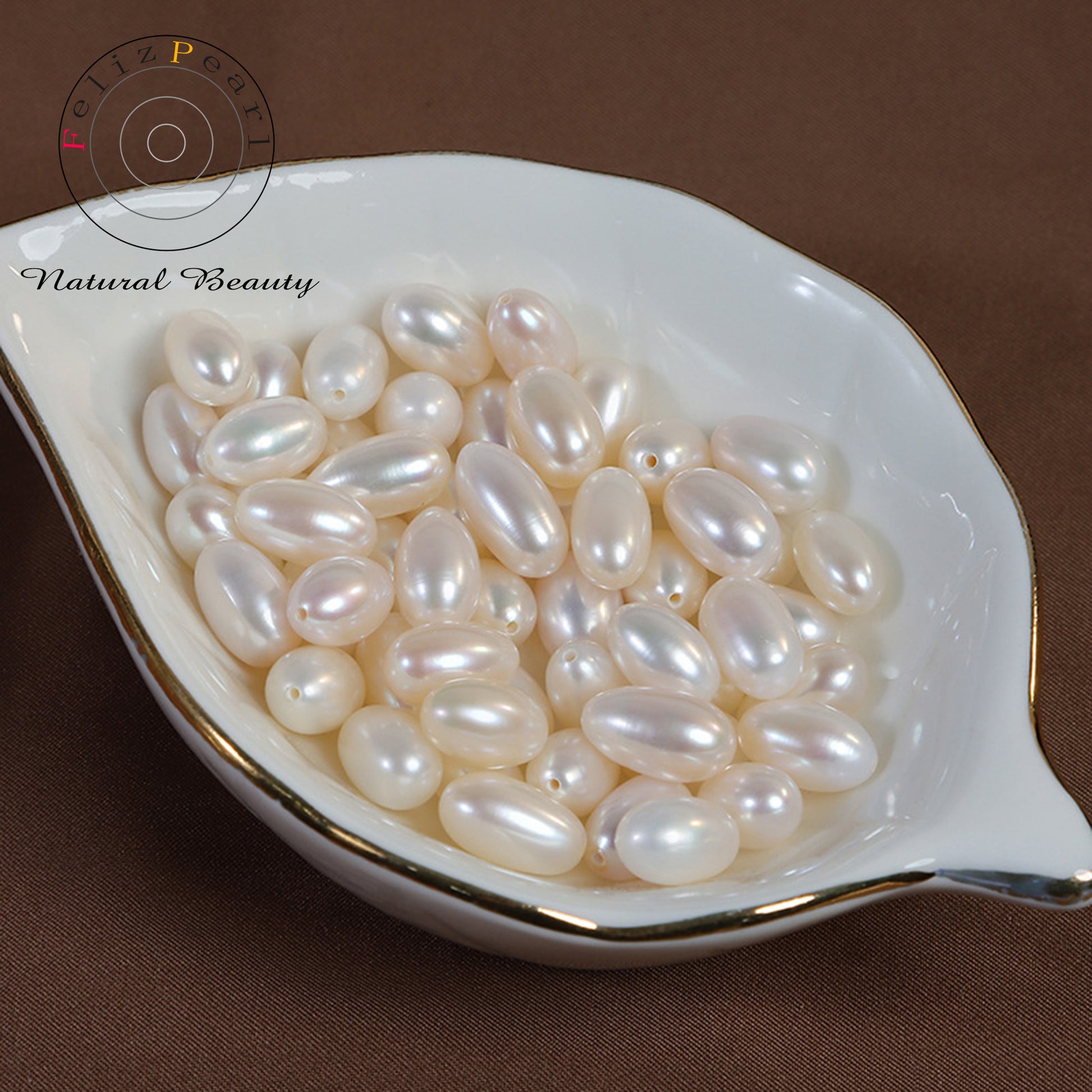 long rice shape loose pearls