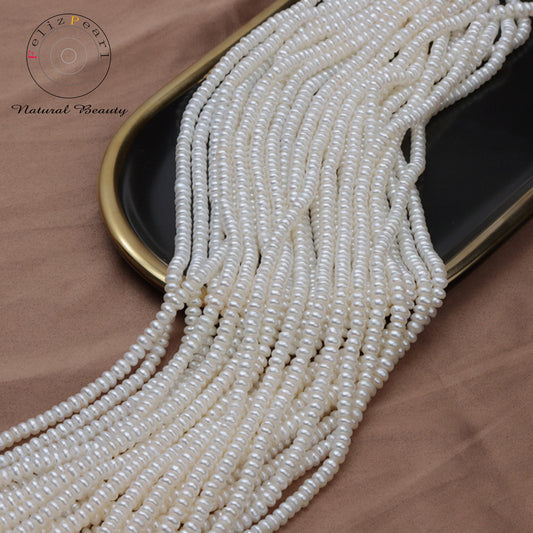 button shape pearl strands