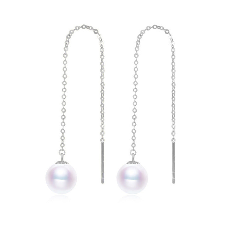 Silver Chain Pearl Earring Setting-Jewelry Setting Supplier - Feliz Pearl 