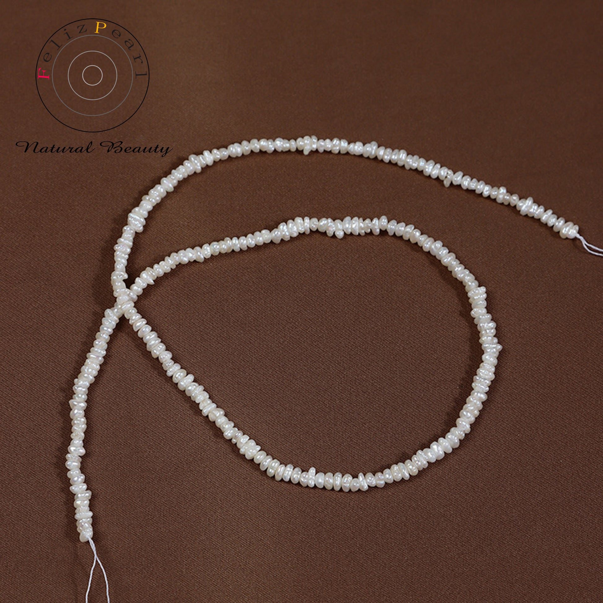 2-3mm Tiny Size Freshwater Keshi Pearl Strands - Feliz Pearl 