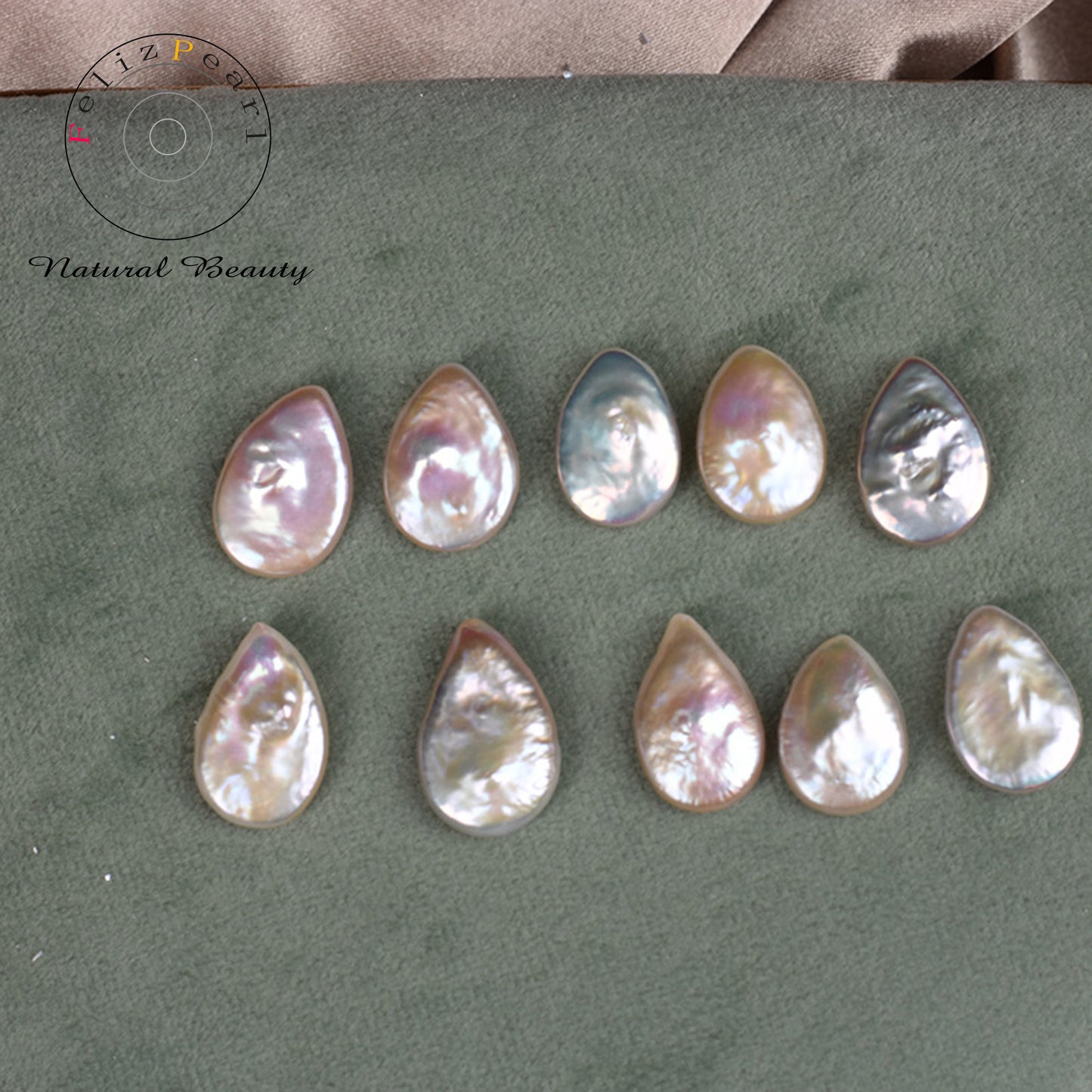 metallic luster baroque loose pearls