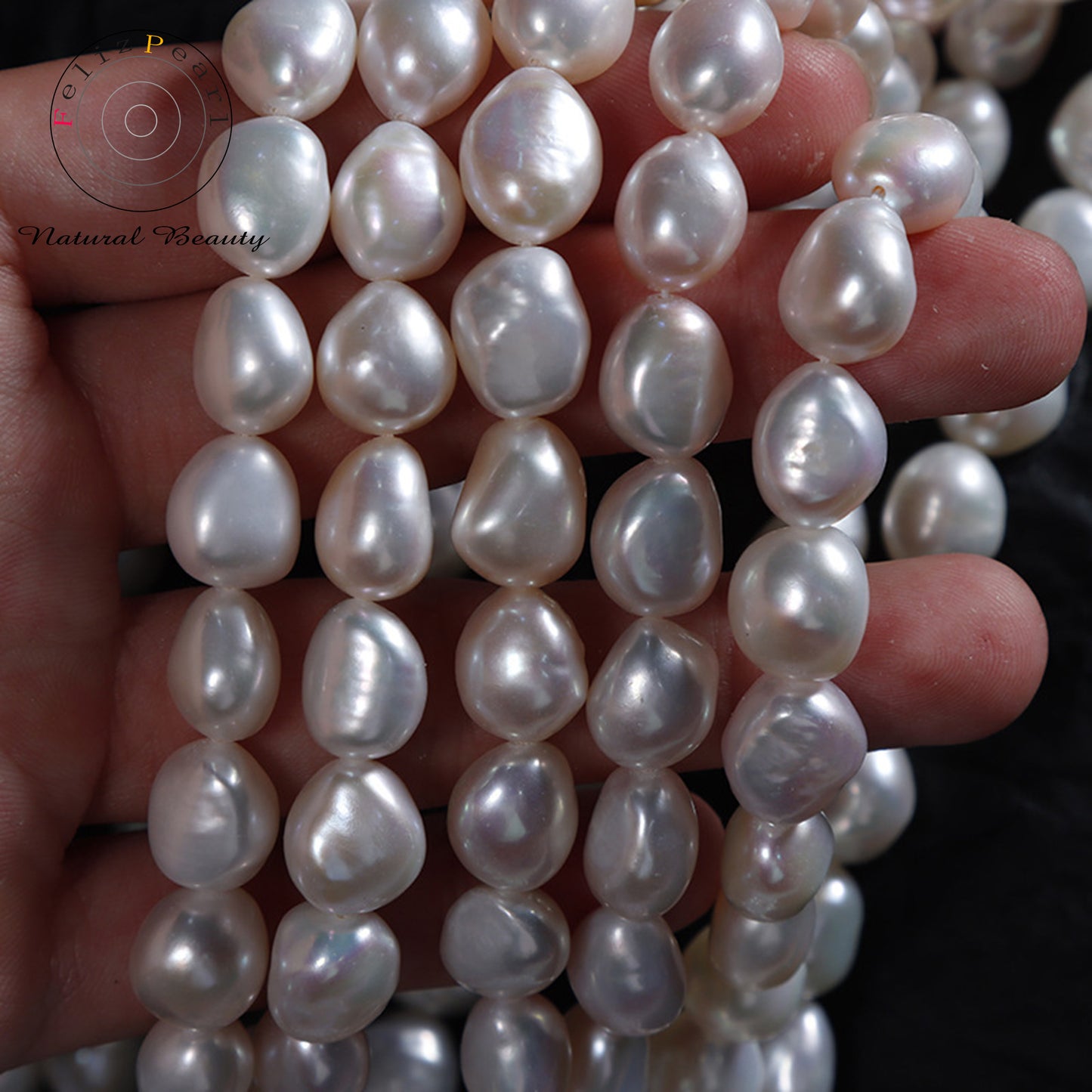 cultured freshwater baroque pearls