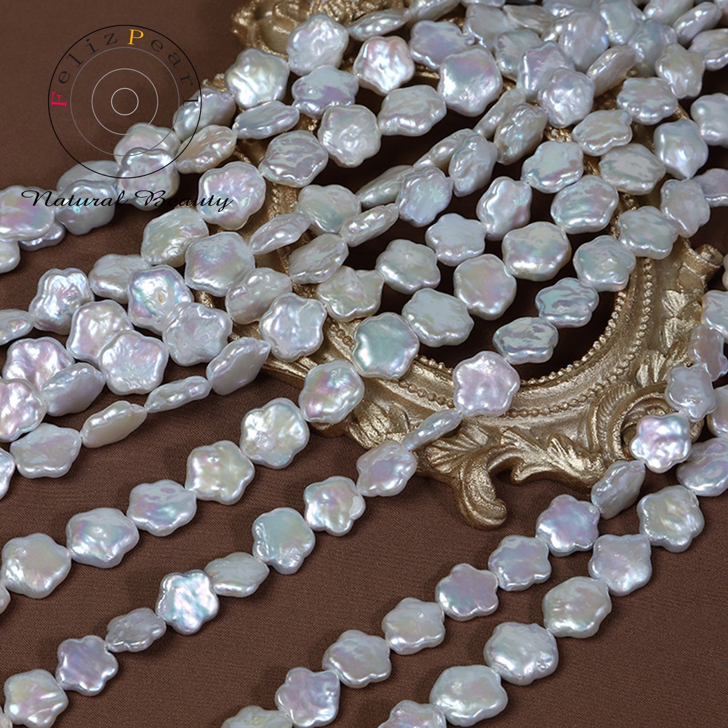 real cultured baroque pearls