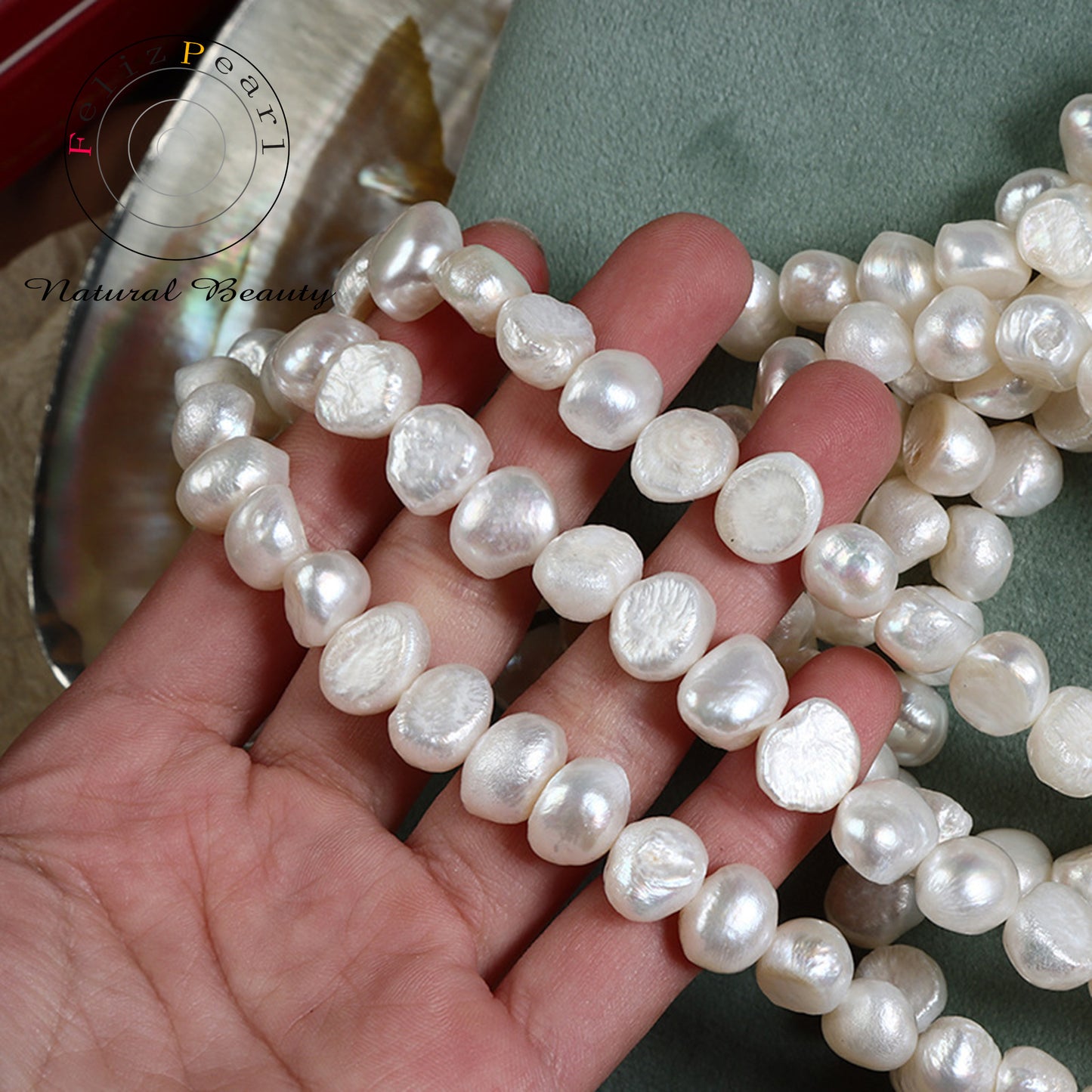 ripple baroque pearl strands