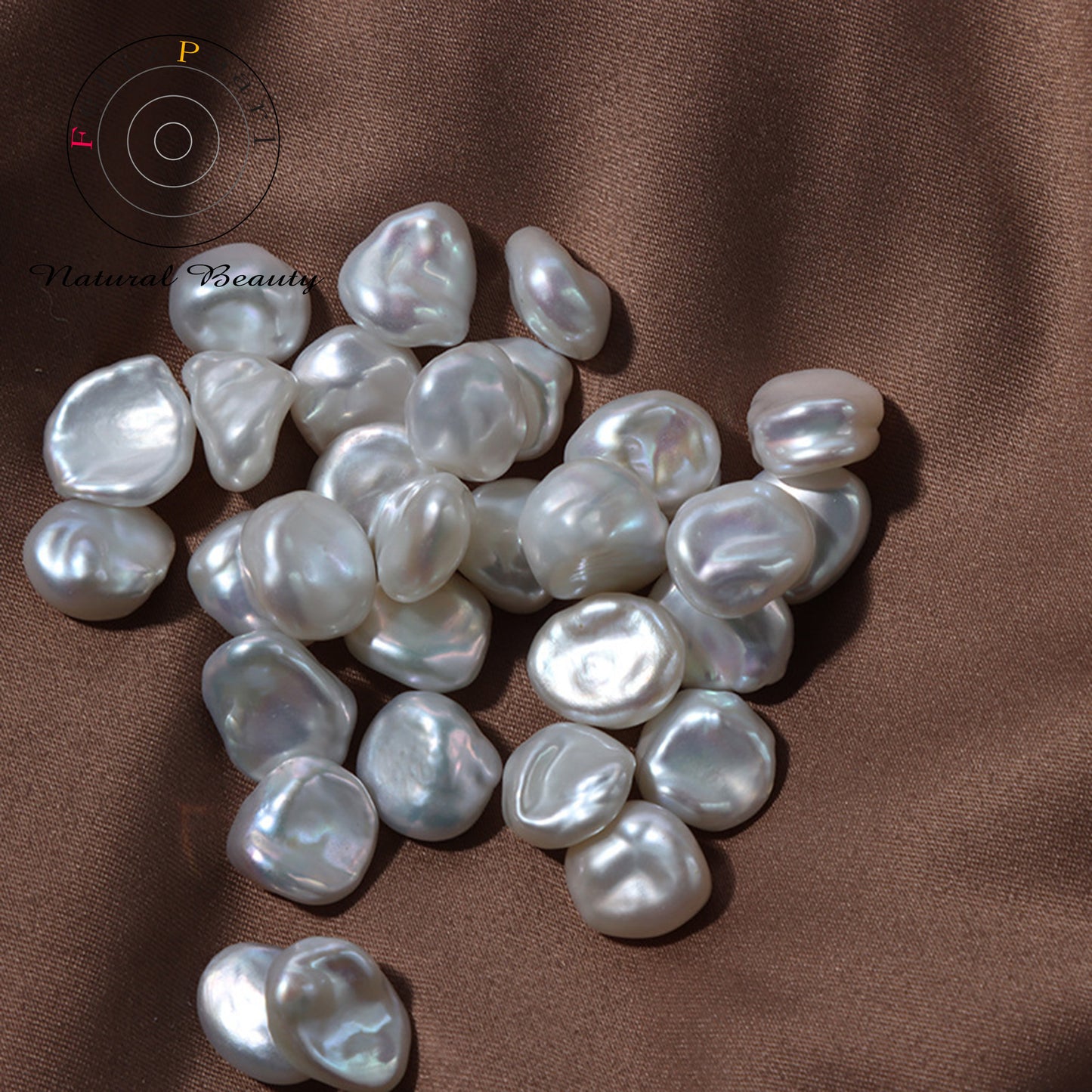 White undrilled baroque loose pearls