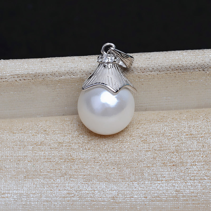 Pearl Pendant Mounting S925 Sterling Silver Simple Design Pearl Jewelry - Feliz Pearl 