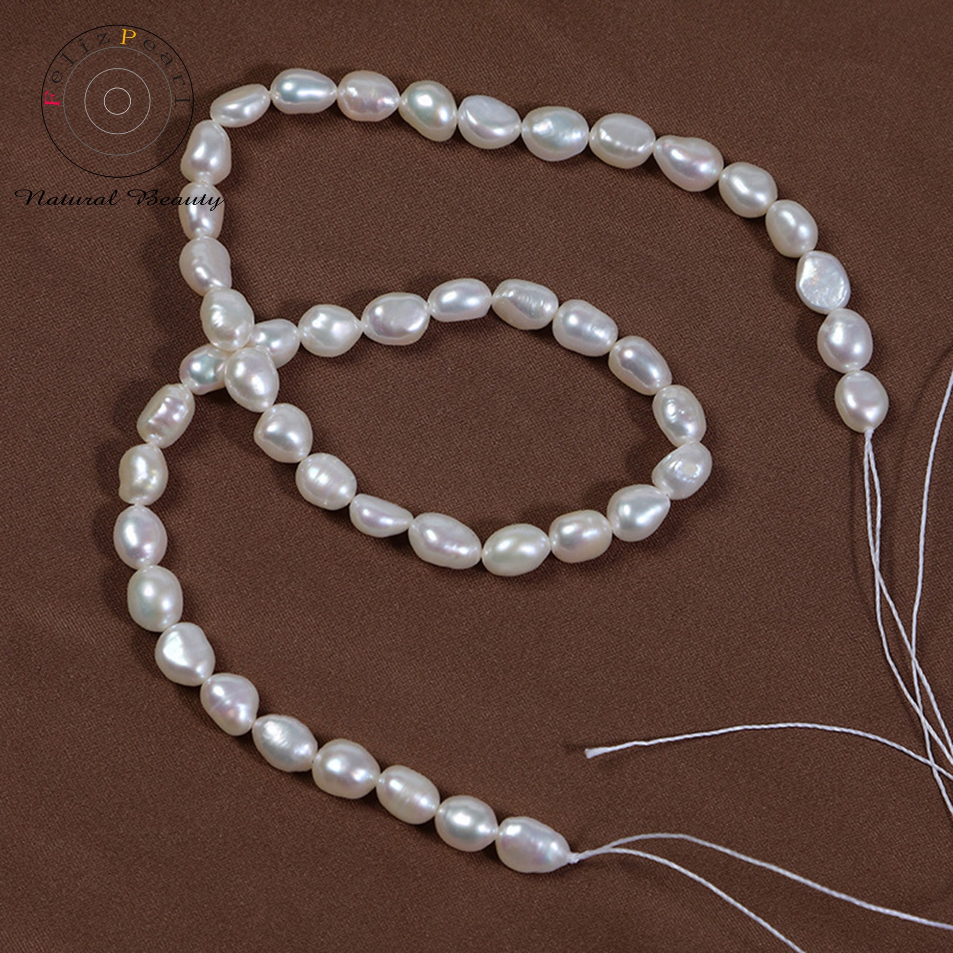 cultured baroque pearl strand