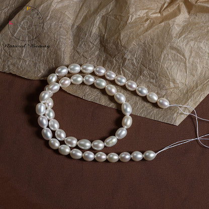 cultured white rice pearl strand