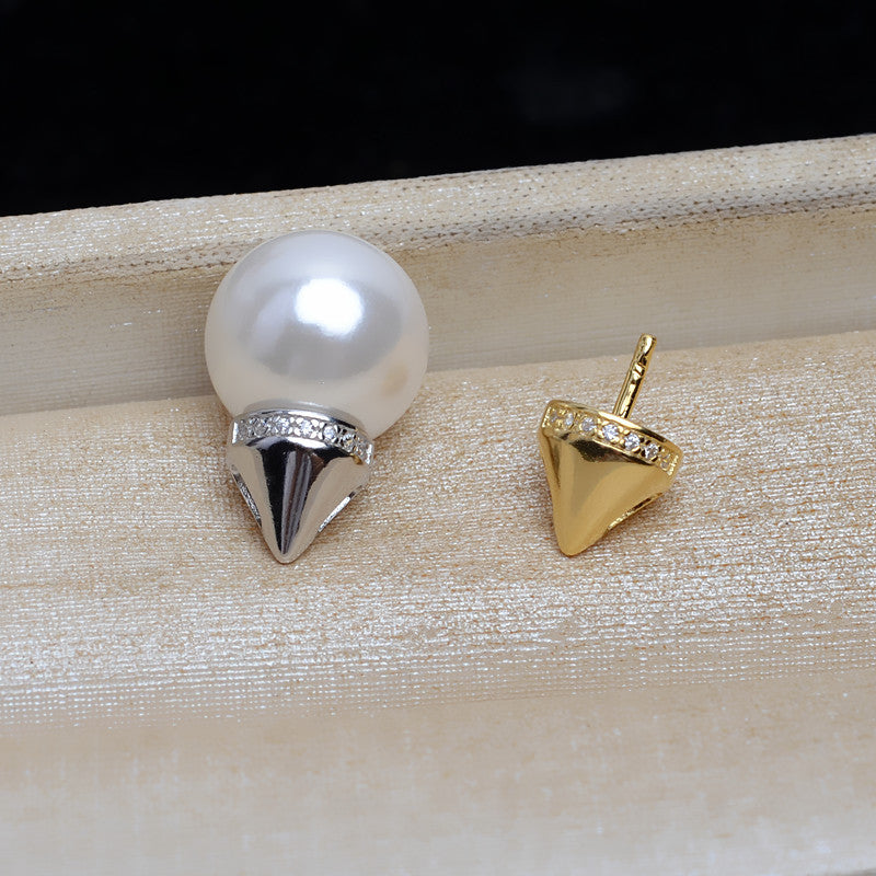 S925 Sterling Silver Cone Pendant Setting-Feliz Pearl - Feliz Pearl 