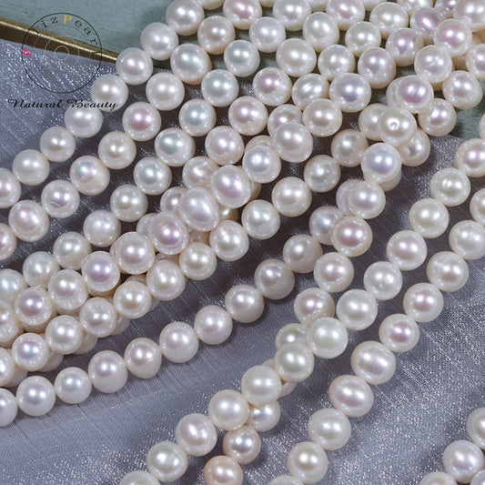 patato shape freshwater pearl strand