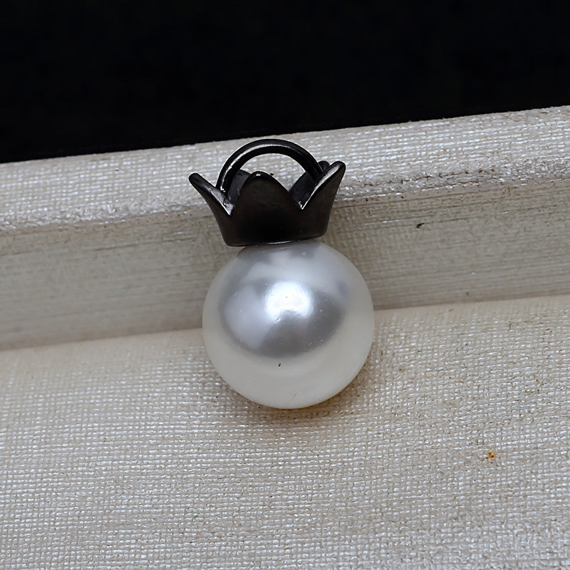 Casual Crown Pearl Pendant Setting-S925 Sterling Silver - Feliz Pearl 