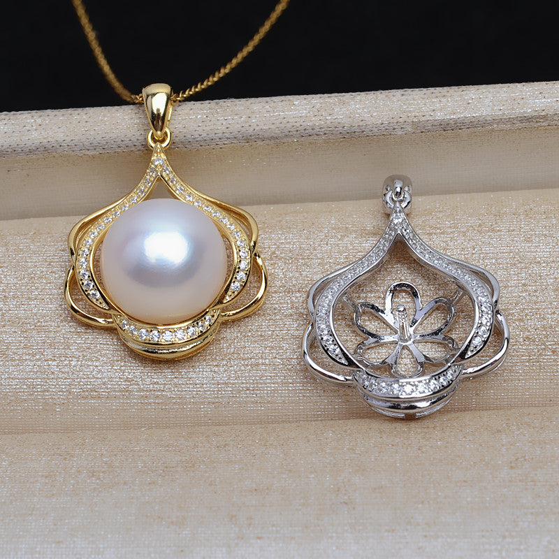 Blemish Cover Pearl Pendant Setting-S925 Sterling Silver - Feliz Pearl 