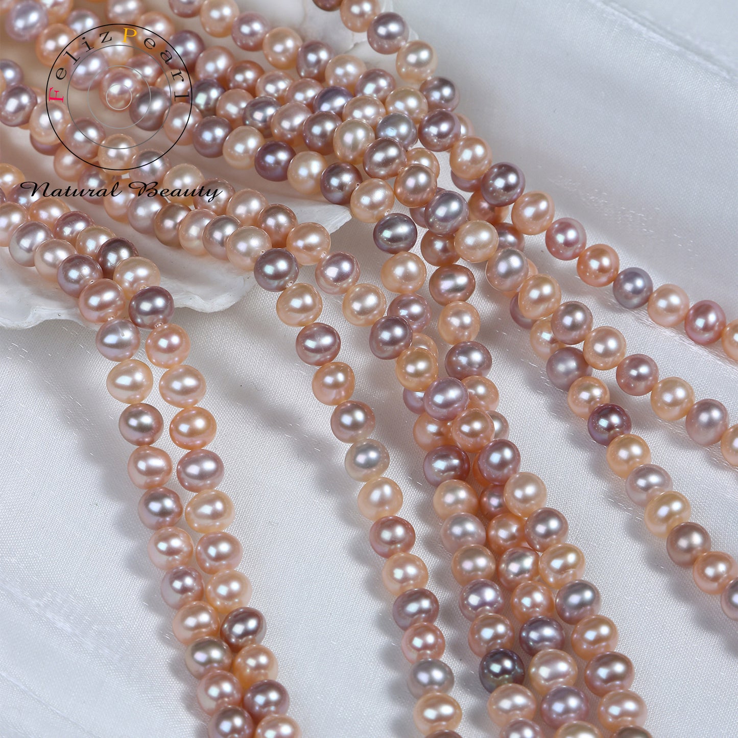 freshwater pearl strands in bulk