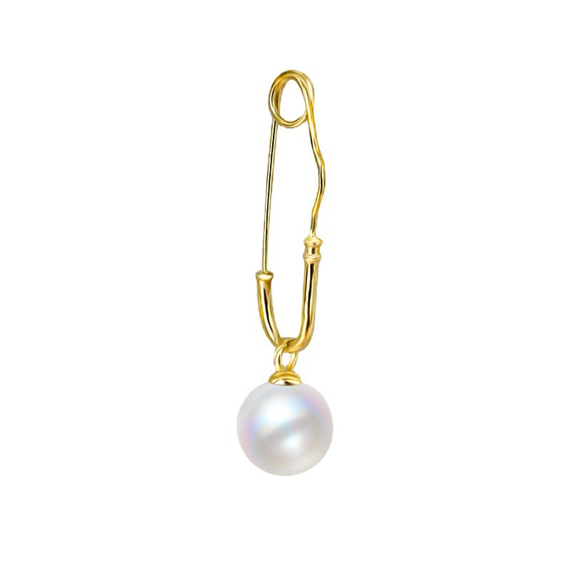 Longline Clip Pearl Pendant Mounting Brooch- S925 Sterling Silver - Feliz Pearl 