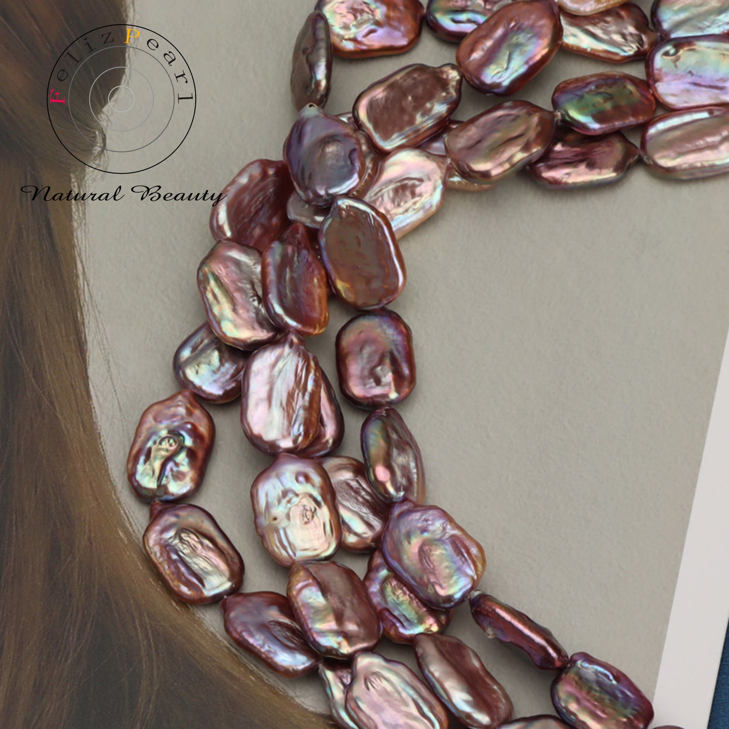 baroque pearl strands in bulk