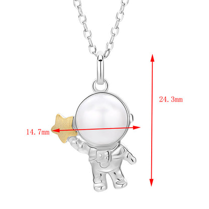 Wholesale Astronaut Pearl Pendant Setting-S925 Sterling Silver - Feliz Pearl 