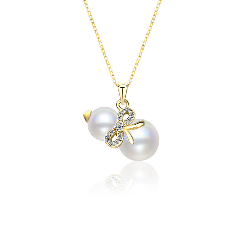 DIY Gourd Pearl Pendant Setting- S925 Sterling Silver - Feliz Pearl 