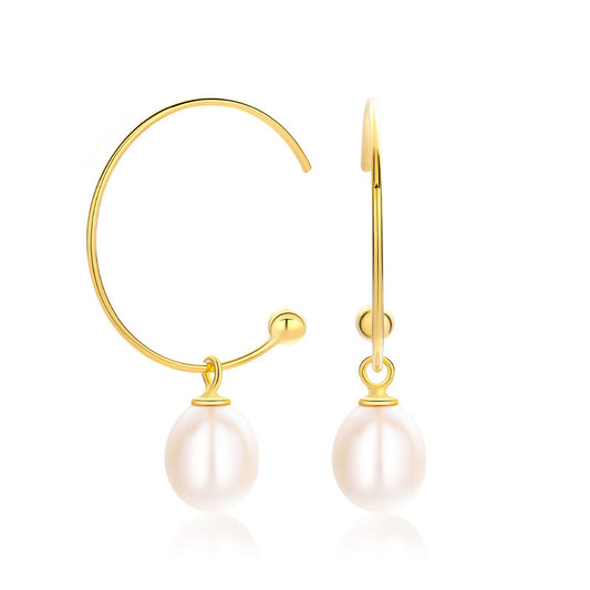 Classic Hook Pearl Earring Setting-Removable Pendant Settings - Feliz Pearl 